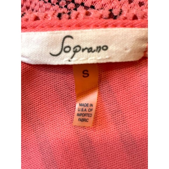 Soprano Womens Striped Fit & Flare Skarter Dress Backless Back Zip Pink SZ Small - Picture 5 of 6